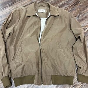Vintage St. John's Bay khaki bomber jacket